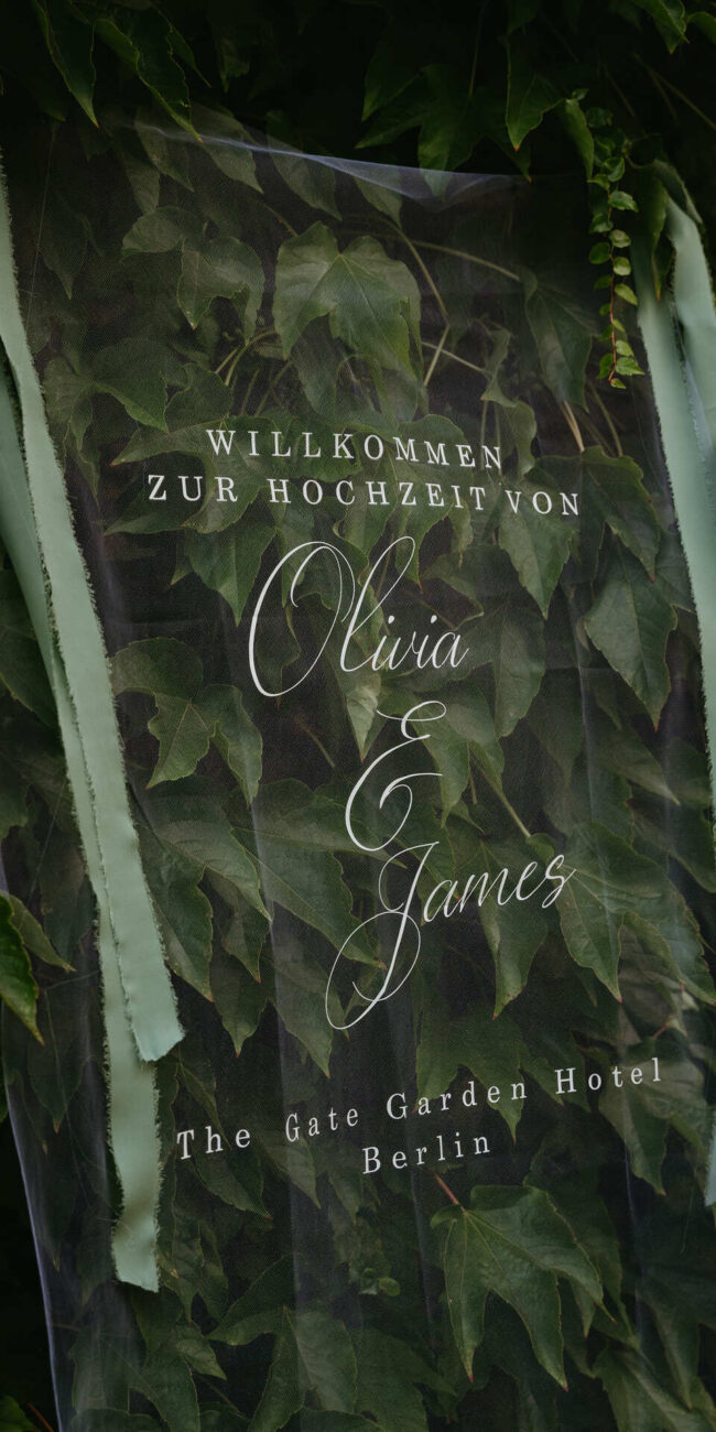 Welcome Banner Exklusive Hochzeitsplanung Berlin