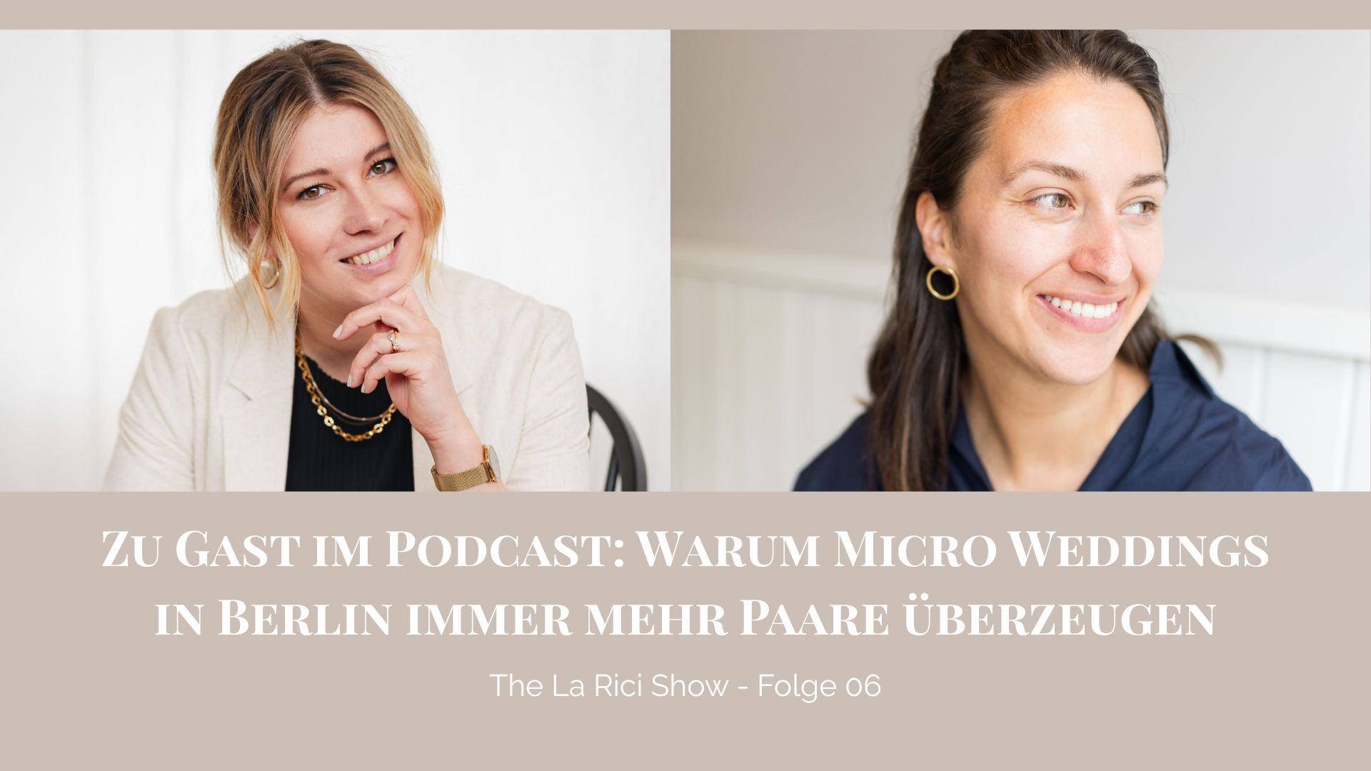 Hochzeitsplanerin Sarah und Hochzeitsfotografin Rici im Gespräch