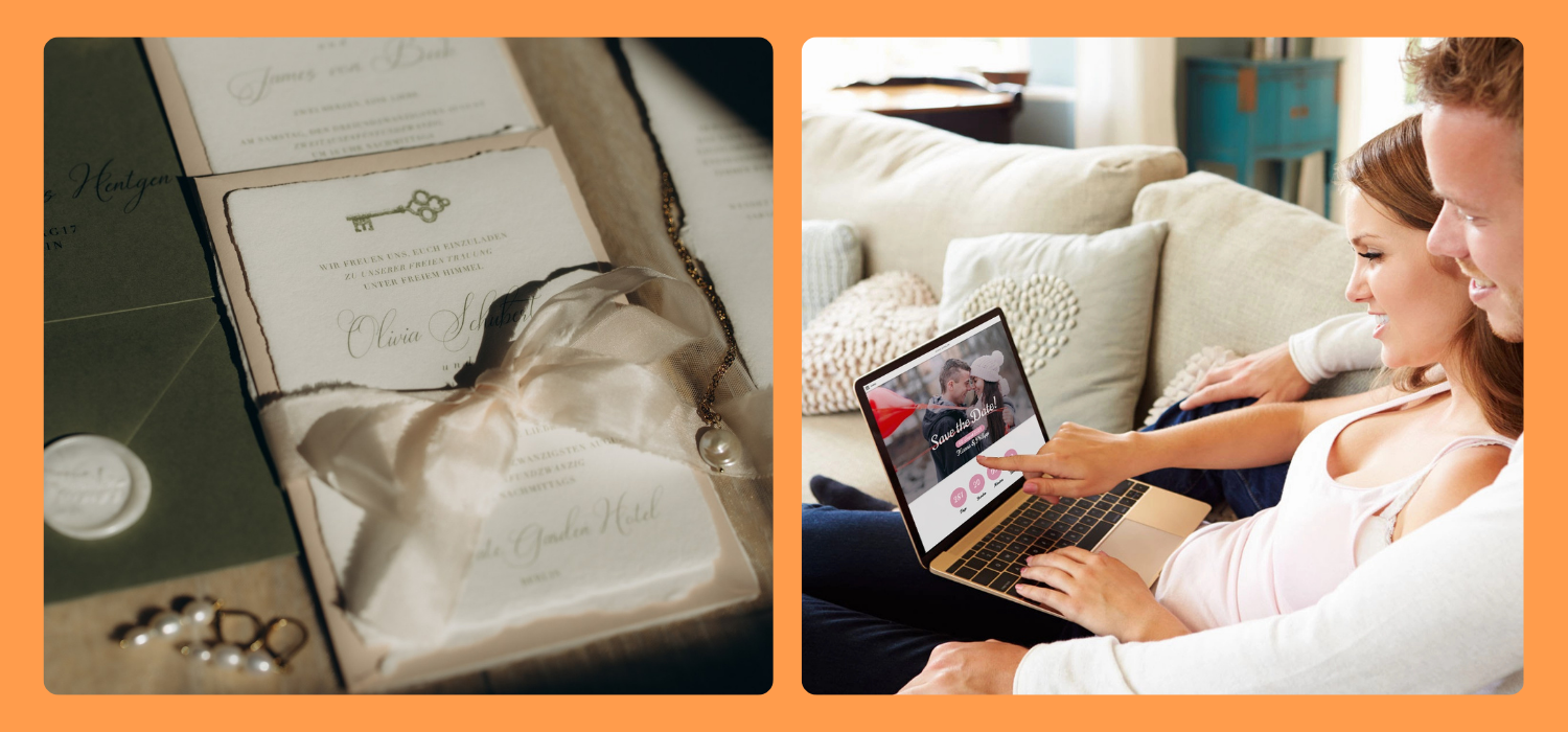 Hochzeitseinladung: Karte vs. Webseite
